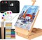 Art Kit – 45-Piece Wooden Paint Set with Box Easel, 18 Acrylic Paint Colors, Colored Pencils & Drawing Supplies for Teens, Adults & Artists